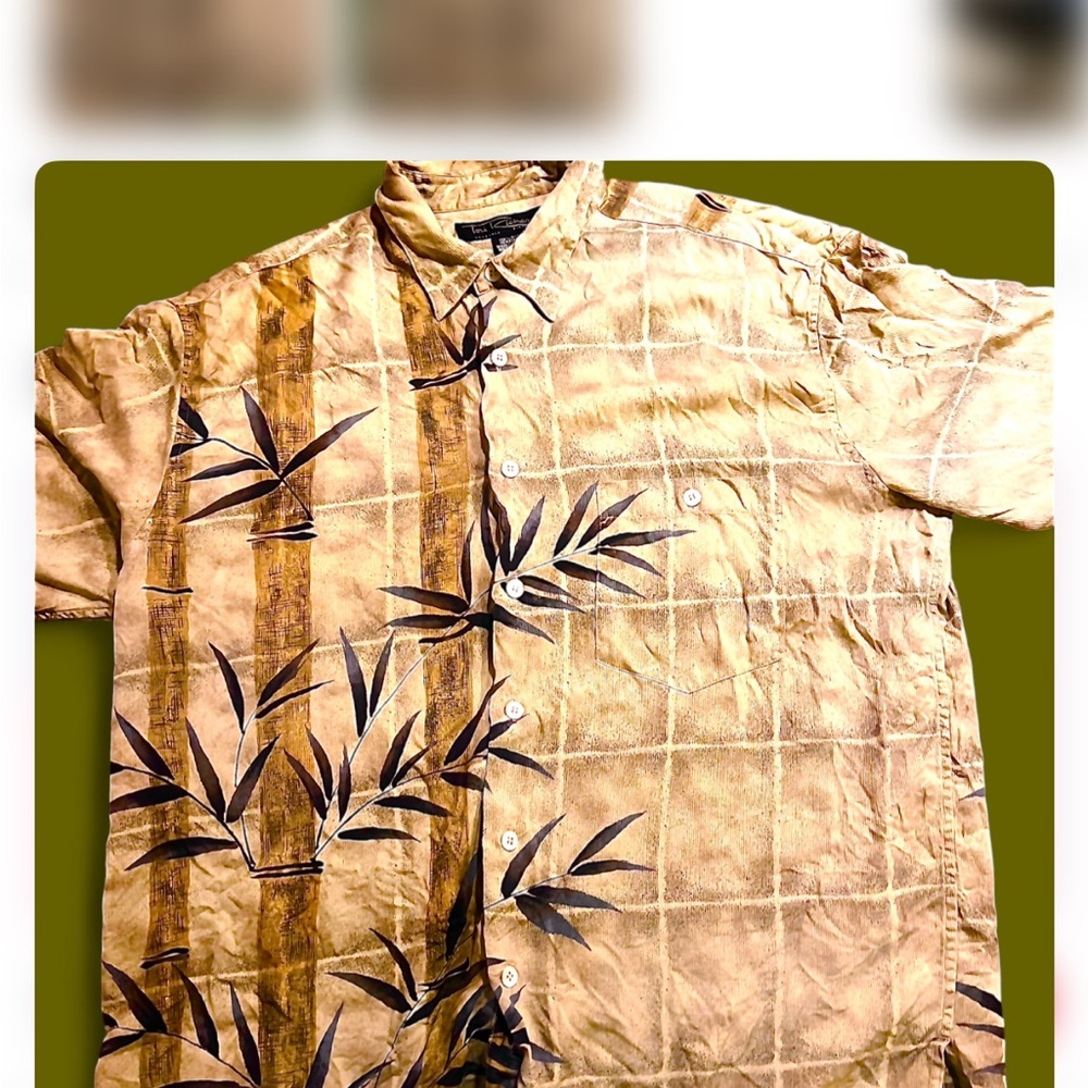 Tori Richard Bamboo Hawaiian Silk Blend Tropical Aloha Shirt NNT